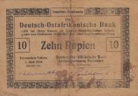 p42 from German East Africa: 10 Rupien from 1916